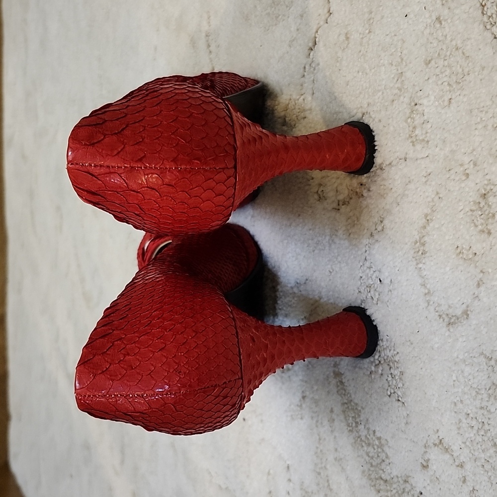 Red Custom Made Heels - Picture 6 of 8